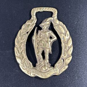 English Horse Brass Robin Hood Bridle Decoration Medallion
